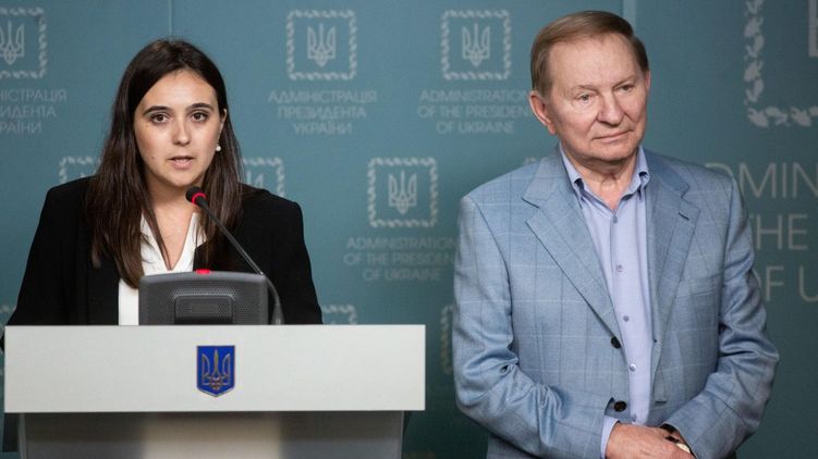 Юлия Мендель и Леонид Кучма. Фото пресс-службы президента Украины