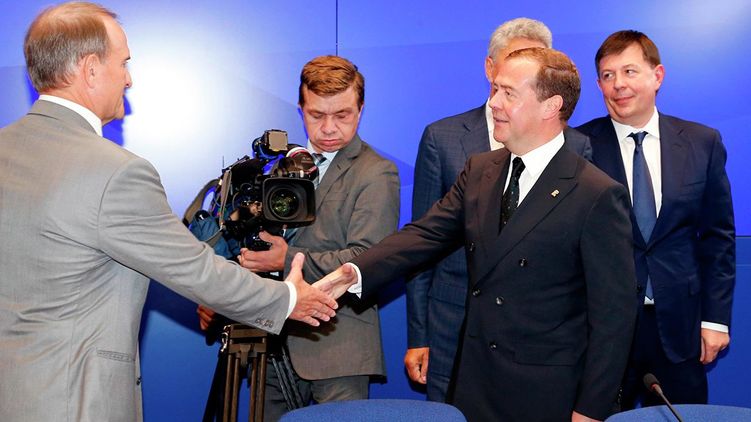 Медведчук и Медведев. Фото РИА Новости