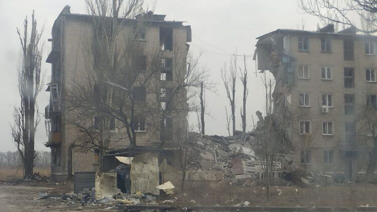 Последствия авиаударов по Авдеевке Донецкой области