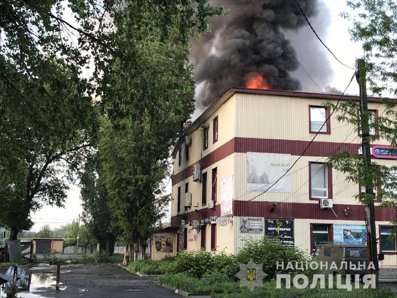 Фото последствий обстрелов Донецкой области. Источник:t.me/UA_National_Police 