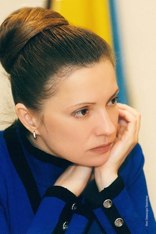 Юлия Тимошенко с пучком после сизо