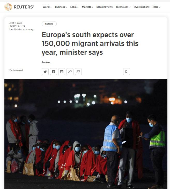 Евросоюз ожидает наплыв мигрантов