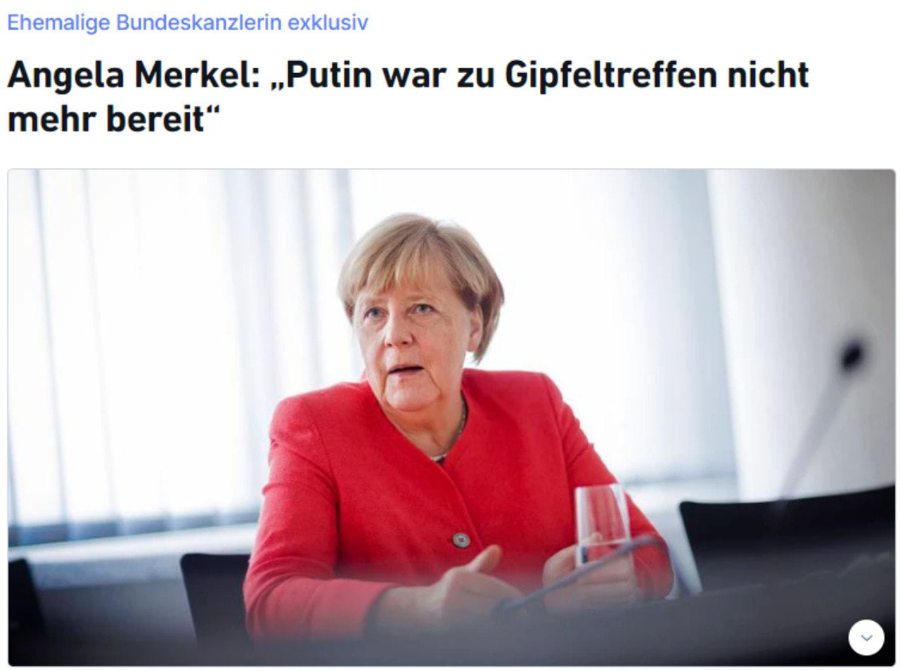Меркель назвала одну из причин войны в Украине