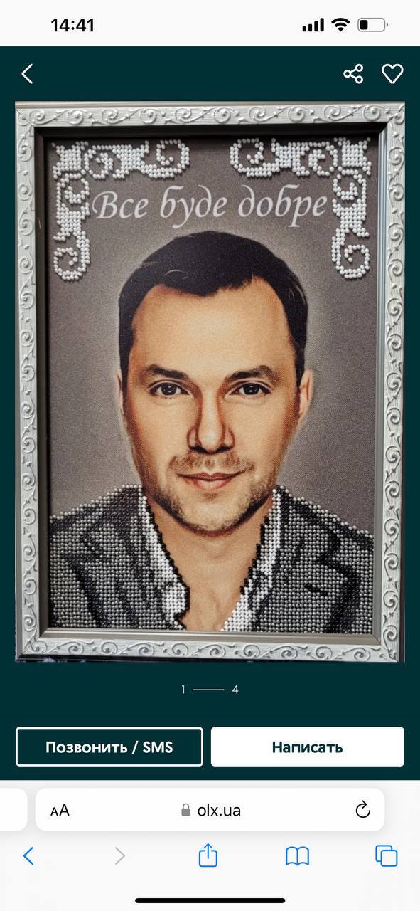 Картина бисером с Арестовичем, фото 1