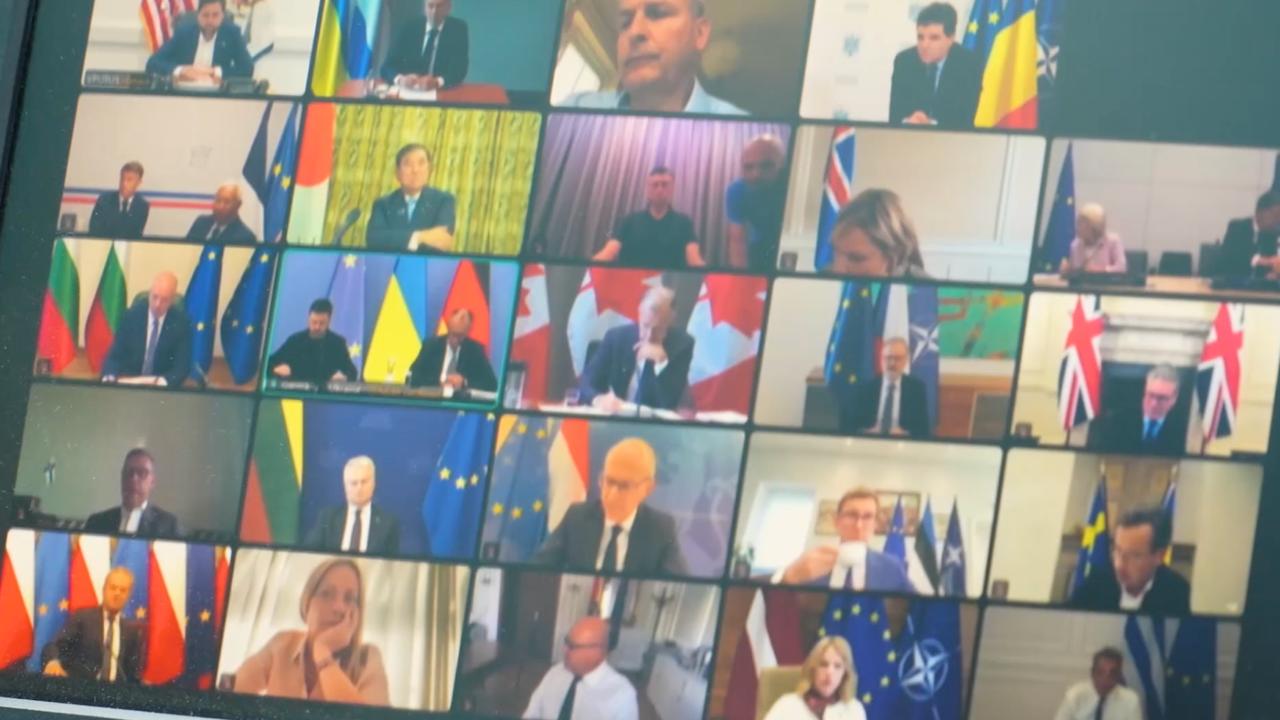 як виглядала онлайн-зустріч з лідерами західних країн напередодні саміту Путіна та Трампа на Алясці