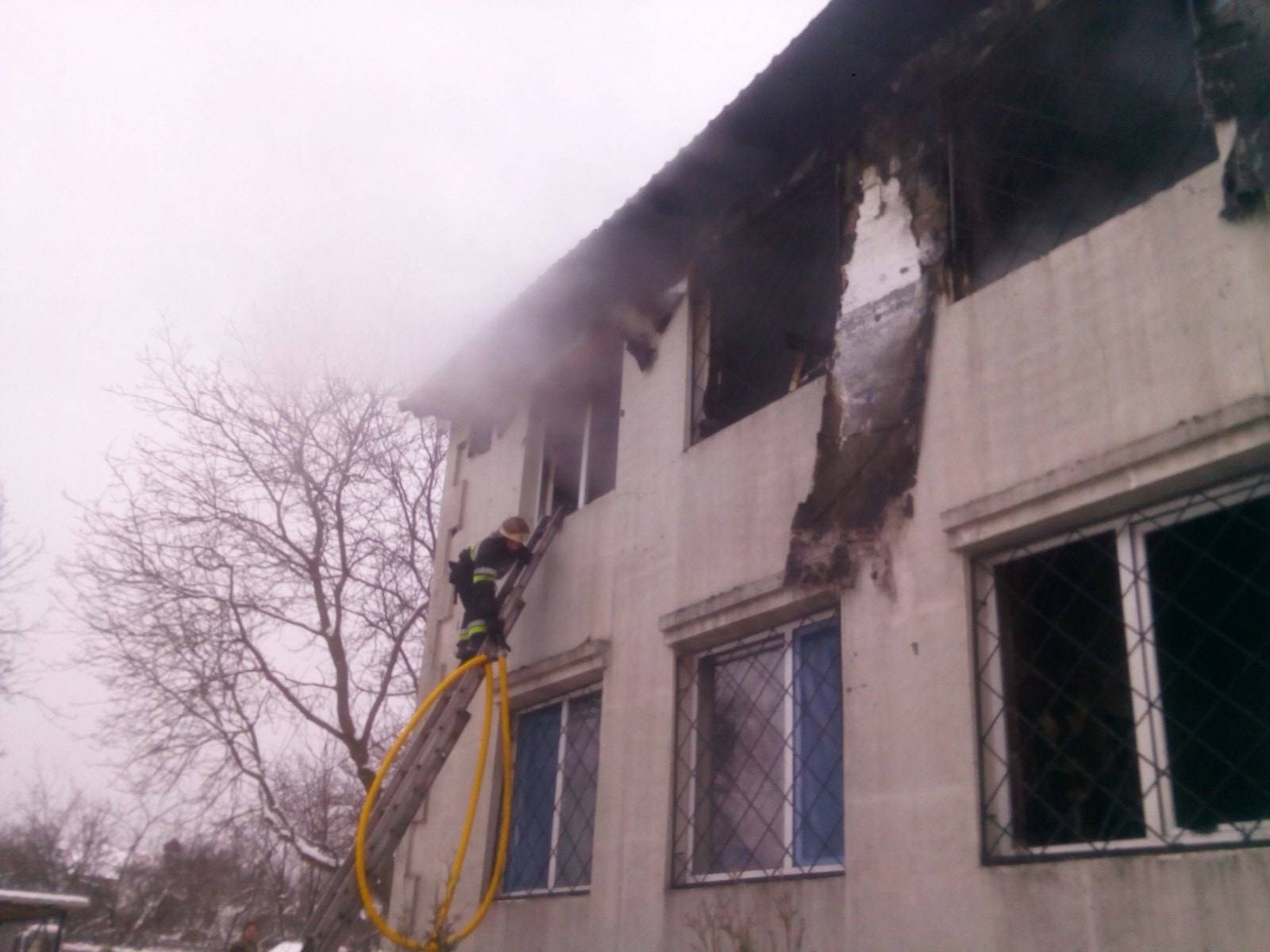 Пожар в доме престарелых в Харькове 21 января
