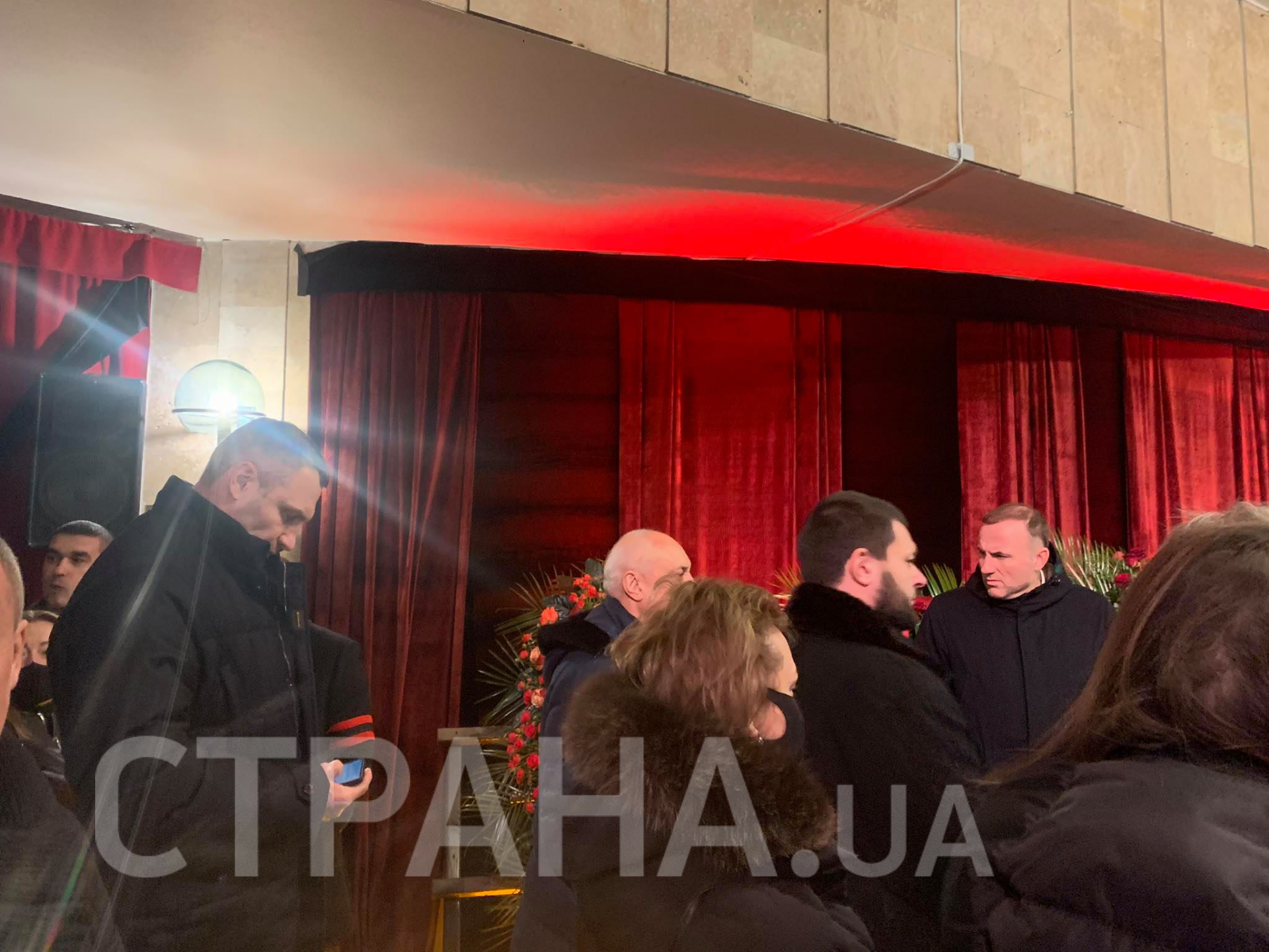 Виталий Кличко на похоронах Геннадия Кернеса