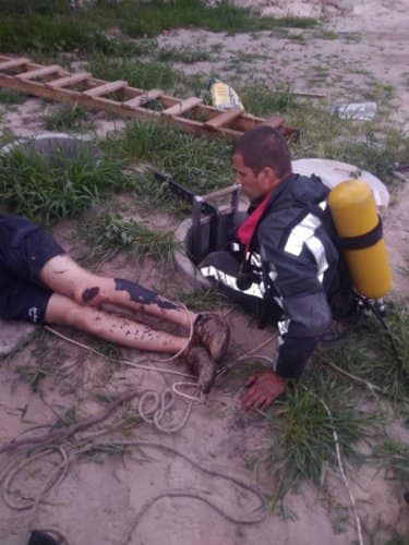 В Киевской области спасатели вытащили из колодца мужчину. Фото: Facebook ГСЧС