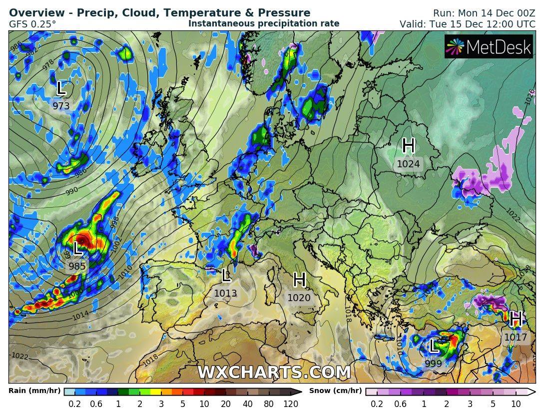 Прогноз погоды в Украине на 15 декабря. Фейсбук-страница Натальи Диденко