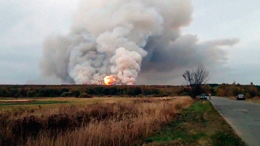 пожар под Рязанью