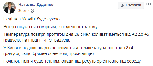 Скриншот: Facebook/ Наталка Діденко