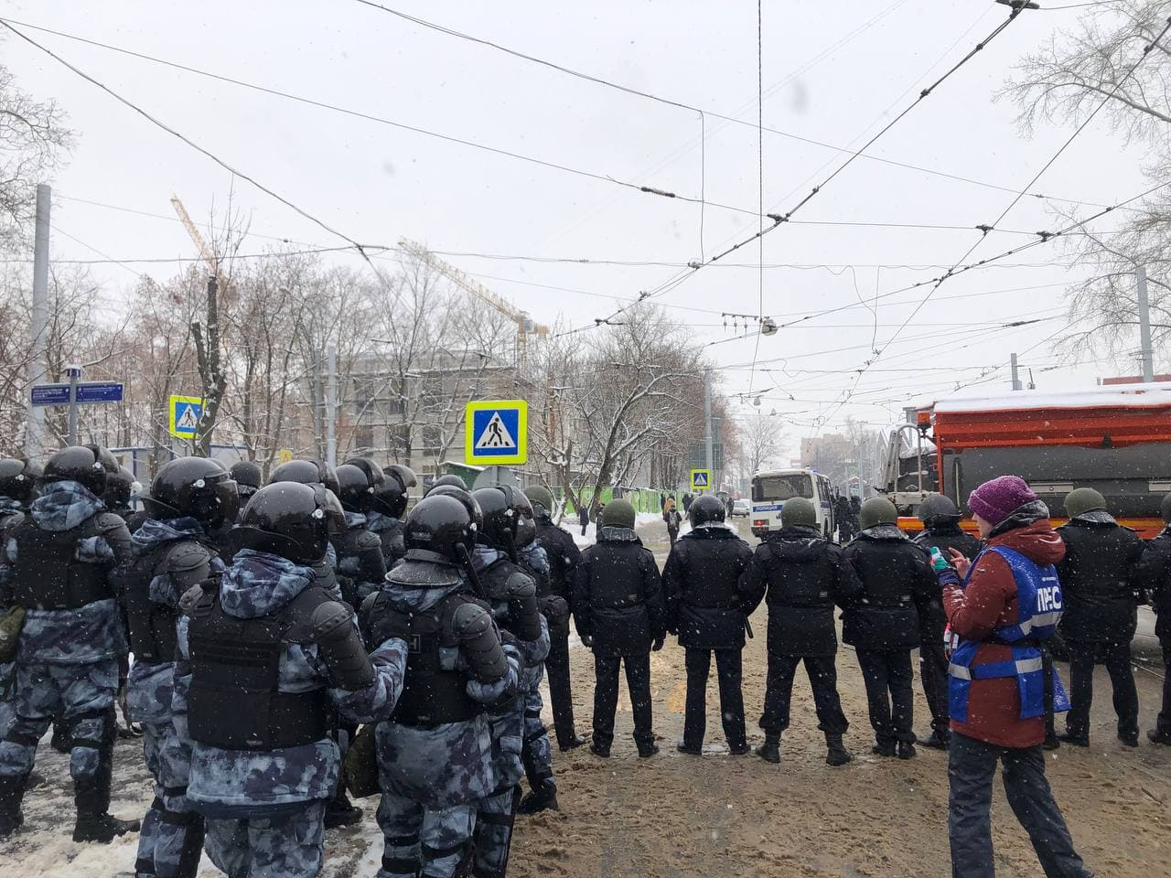 В Москве сегодня проходят новые протесты в поддержку Навального. Фото: Страна