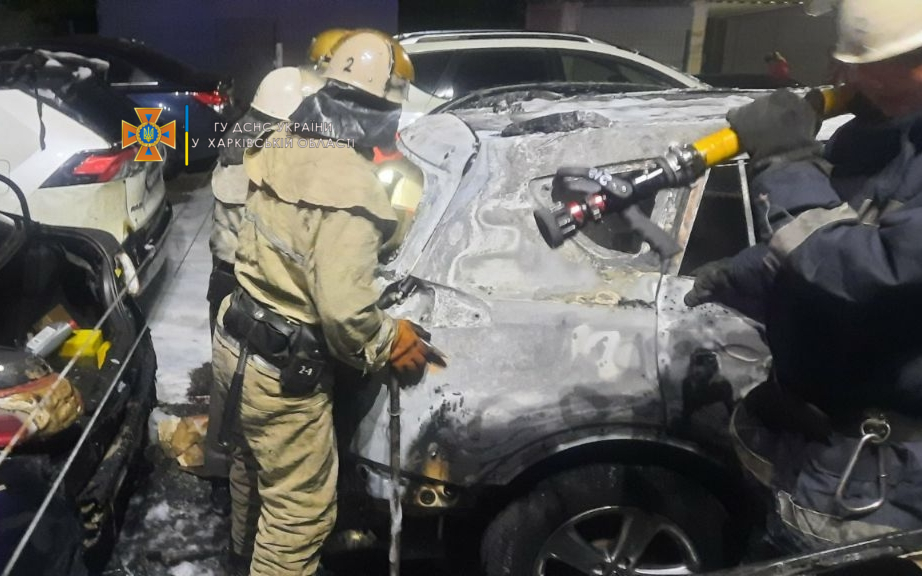 В Харькове 15 сентября горели шесть автомобилей
