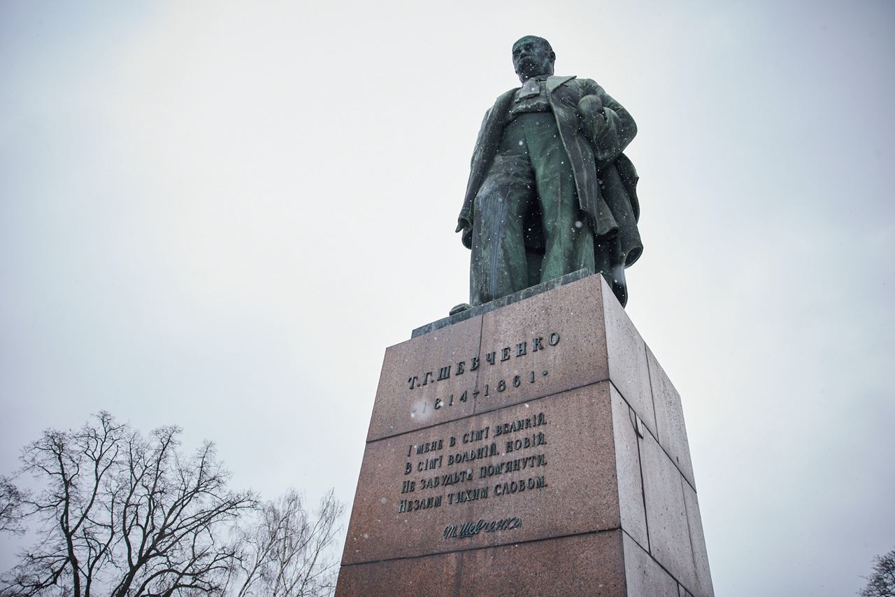 Памятник Тарасу Шевченко. Фото: t.me/OP_UA