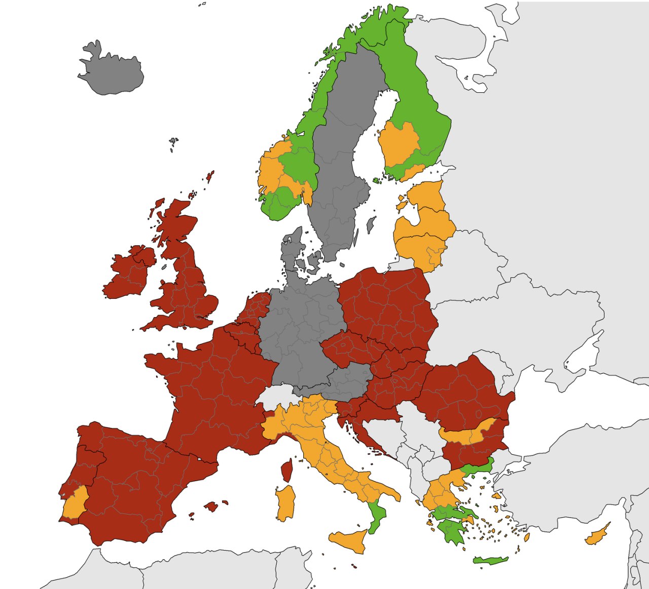 Европа изменила правила введения карантина