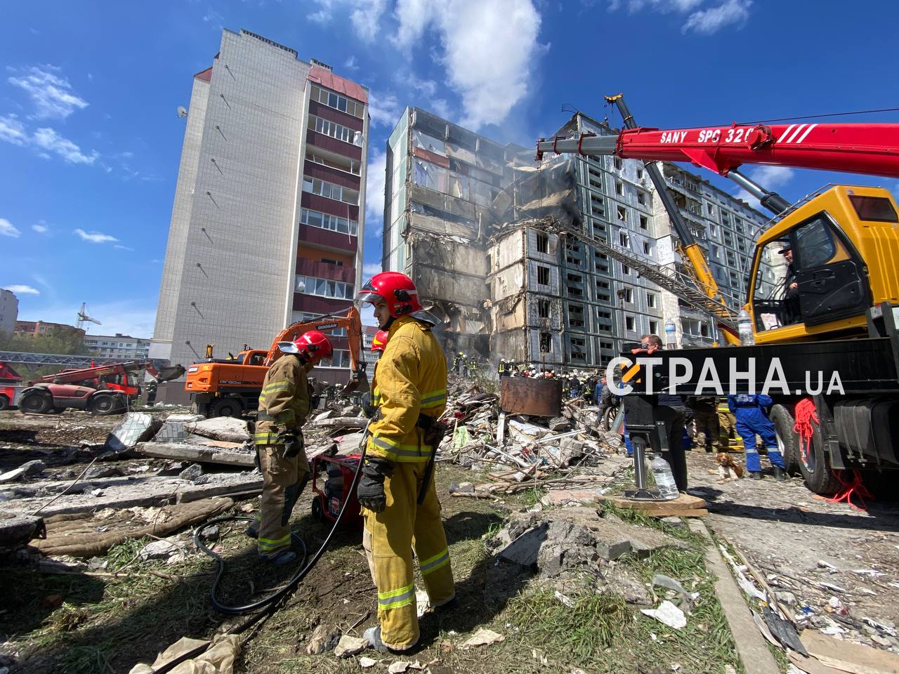 Последствия ракетного удара по Умани