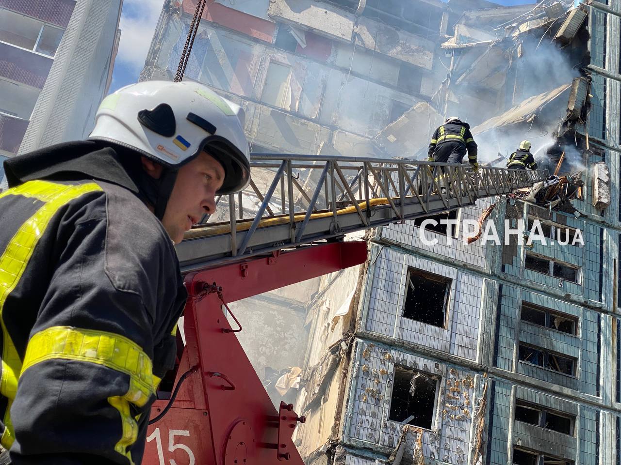 Последствия ракетного удара по Умани