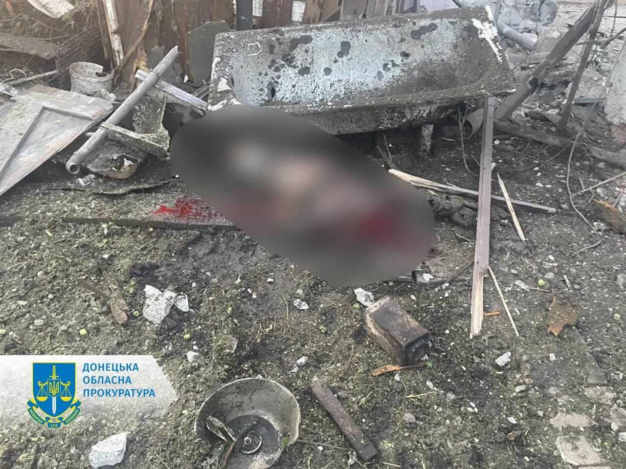 Последствия обстрела Украинска в Донецкой области