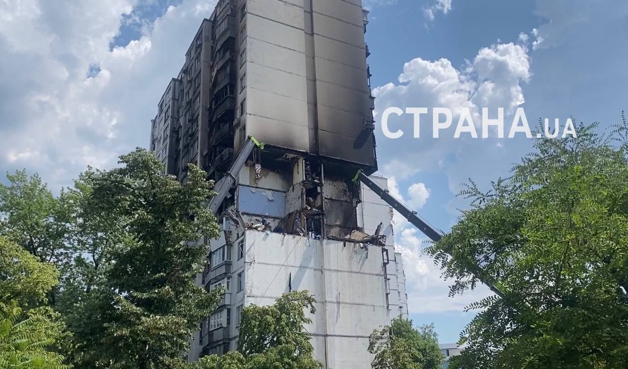 Последствия взрыва газа в Киеве