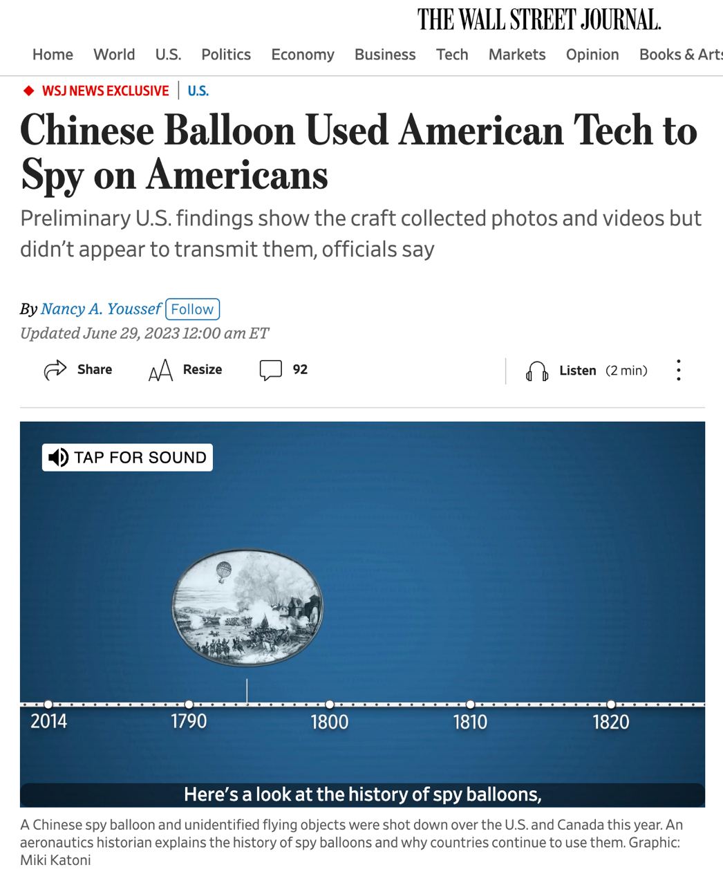 Китайський аеростат, збитий у США, був начинений технологіями для стеження