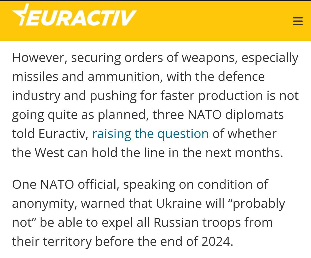 Война в Украине не закончится до конца 2024 года