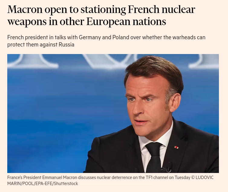 Снимок заголовка на ft.com