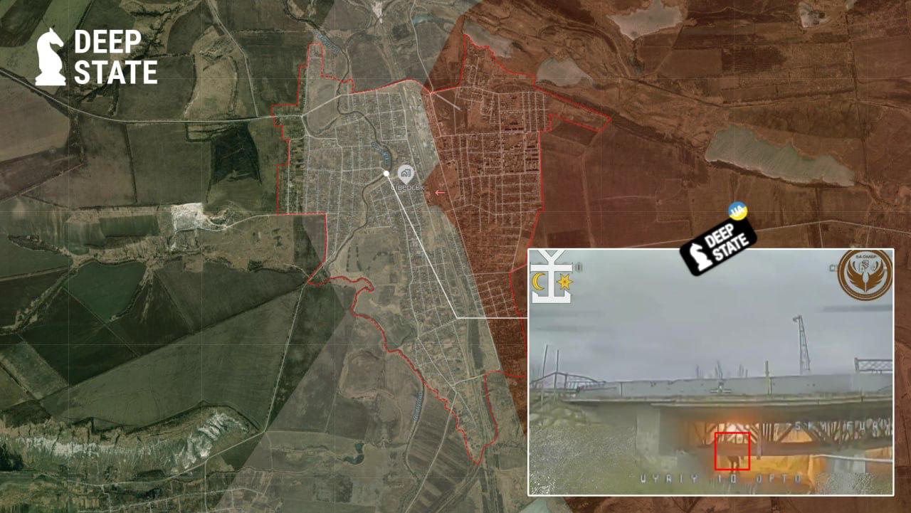 Северск. Карта боевых действий. Источник - Deep State