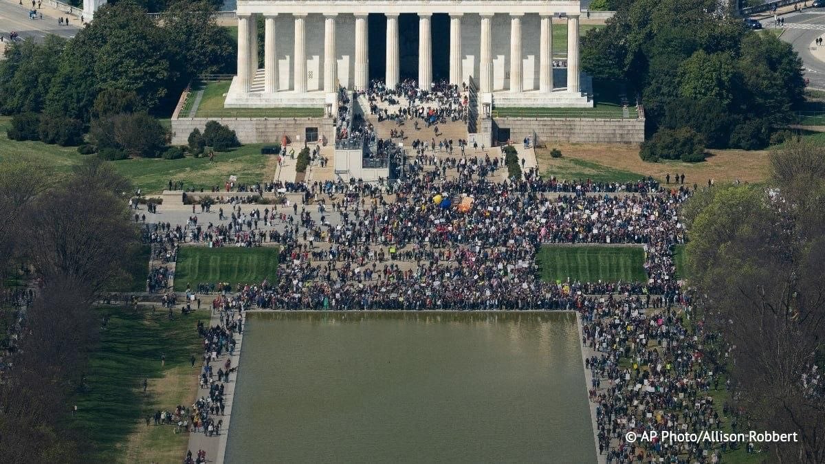 Фото протестов в США. Источник &ndash; &copy; AP Photo/Allison Robert