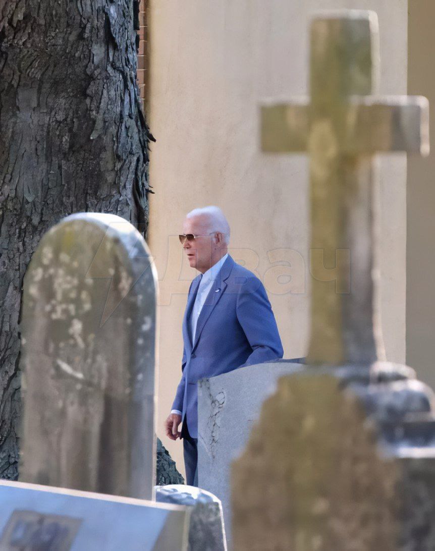 Фото (2) Джо Байдена после лечения рака. Источник - Телеграм