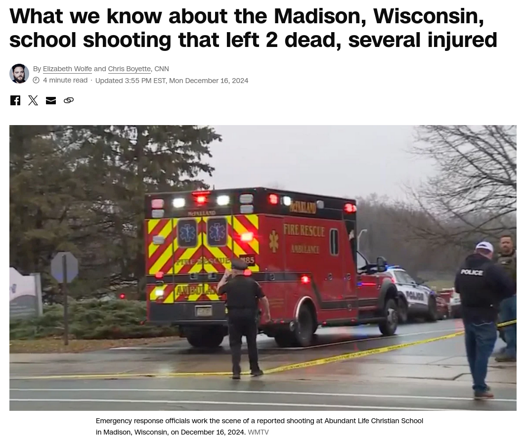 Снимок сообщения на edition.cnn.com