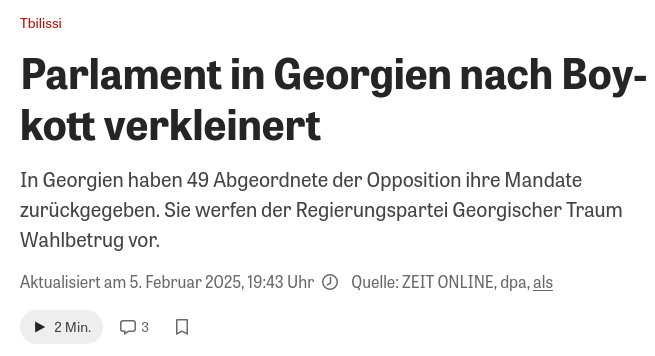 Снимок заголовка на zeit.de