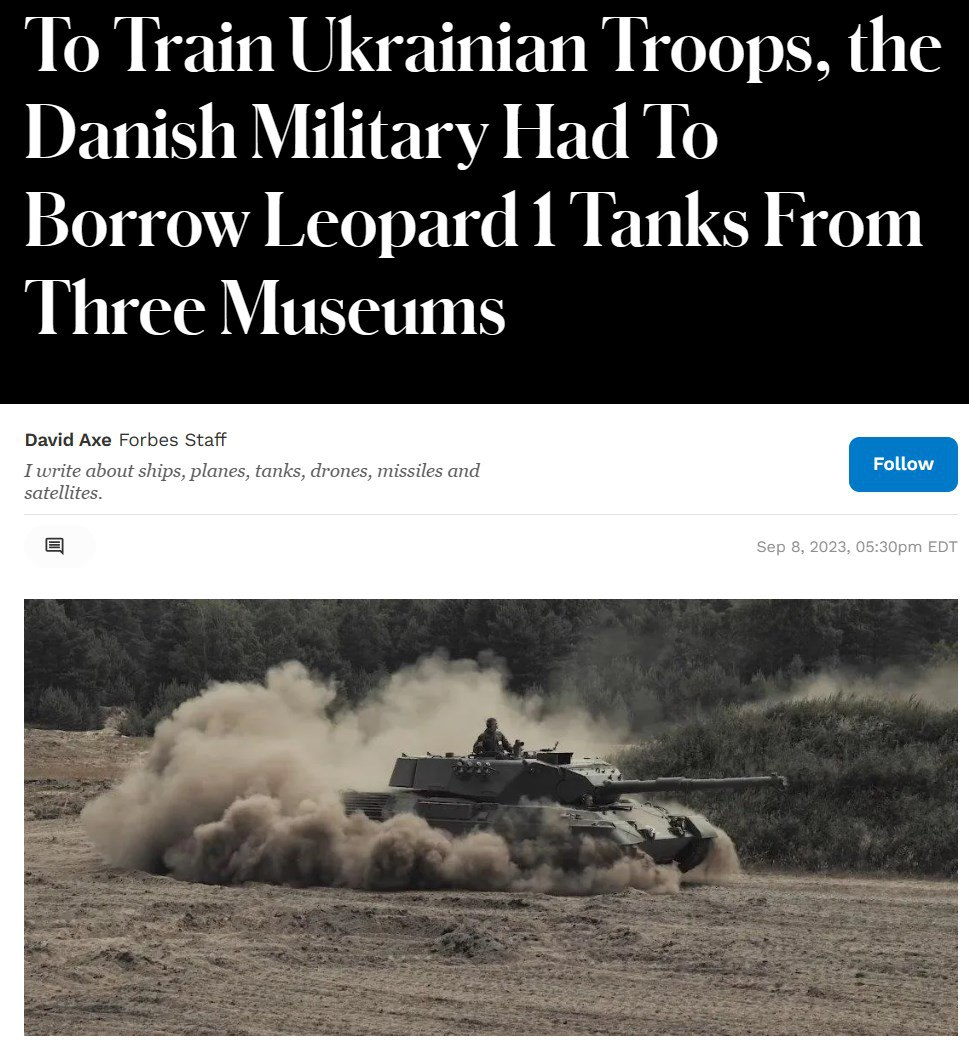 Дания обучает украинцев на музейных "Леопардах"