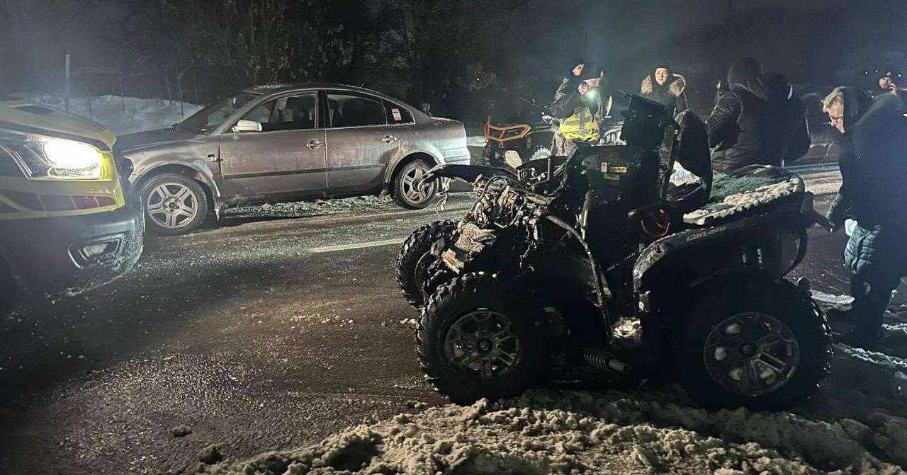 Фото наслідків ДТП на трасі до Львова. Джерело - Телеграм